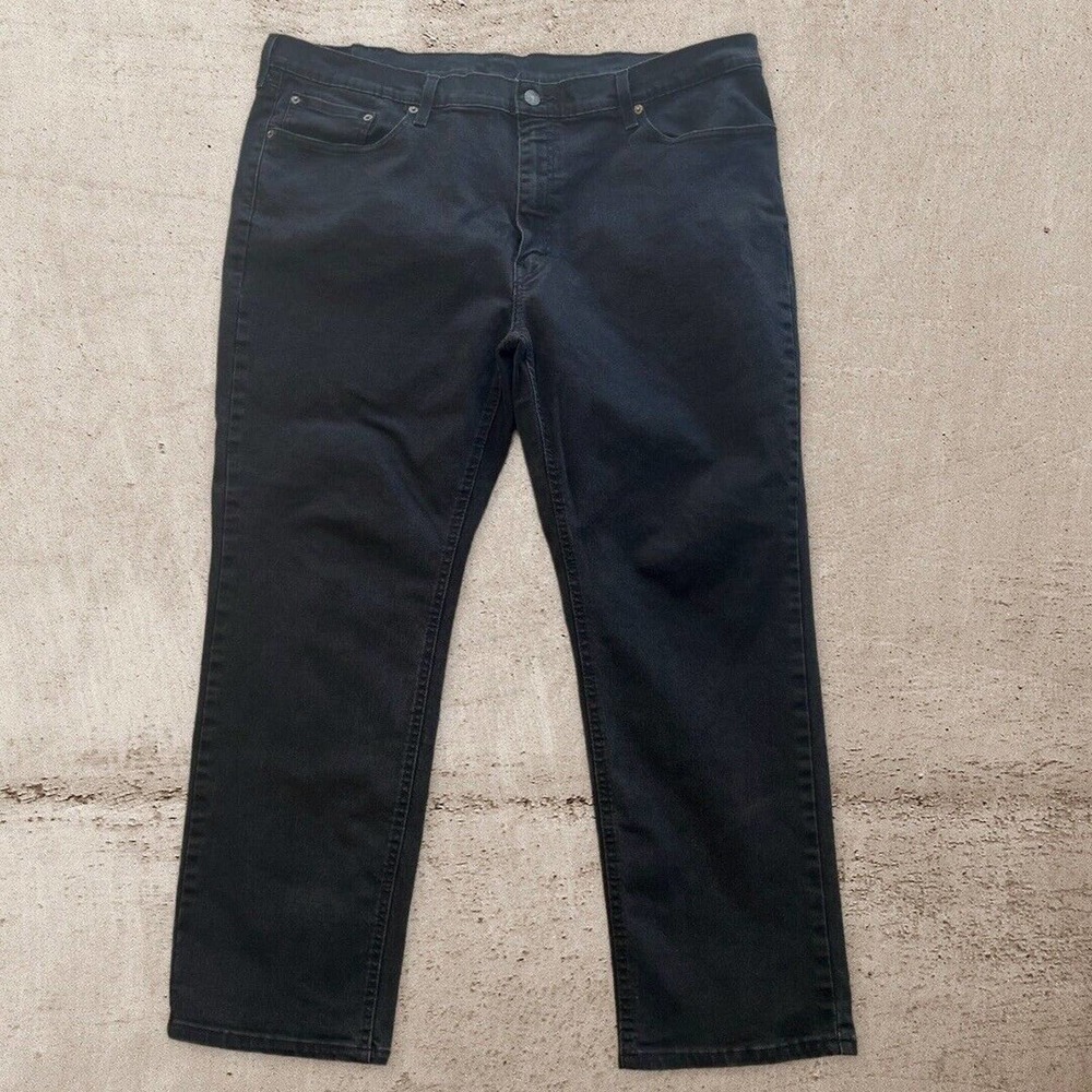 Levi's 541 Men's Athletic Fit Jeans Black Denim Tag 44X30 Actual 43X28